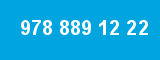 978 889 12 22 978 889 12 22